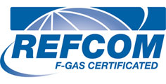 We're Refcom F-Gas certified installers of refrigerants for use in air conditioning systems
