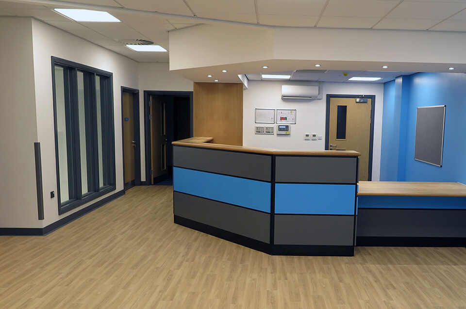 Halycon Medical reception area fit out